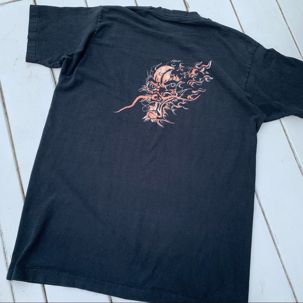 Vintage 80s Johnny Winter Dragon Tour T-Shirt View 2